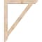 Ekena Millwork Traditional Slat Smooth Bracket w/ Offset Brace, Douglas Fir, 5 1/2"W x 34"D x 42"H BKT0604X34X42TRA06SDF - alternate 4